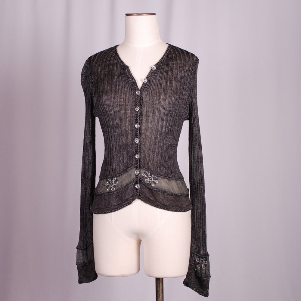 EUC Elaris Embellished Cardigan, Sz - Sm